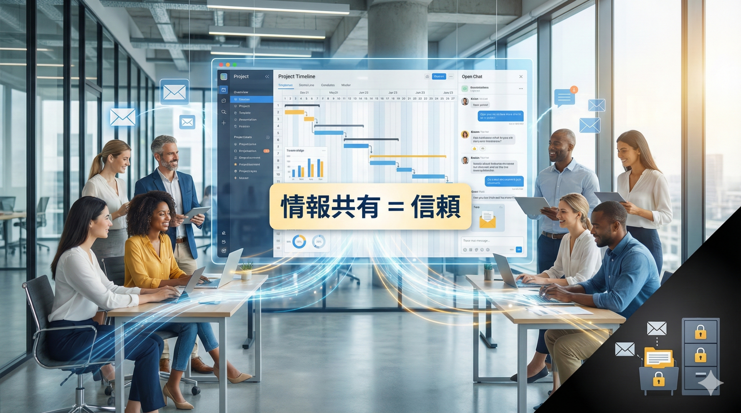 情報はなるべく共有・見える化すること