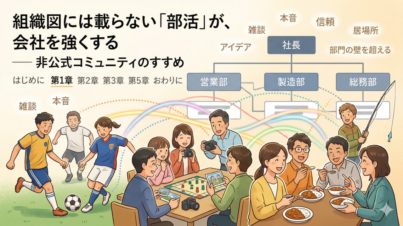 組織図には載らない「部活」が、会社を強くする ── 非公式コミュニティのすすめ
