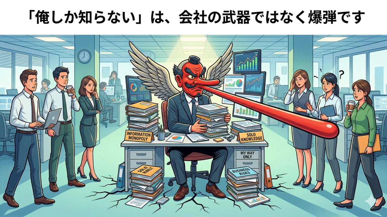 「自分しか知らない」は、会社の武器ではなく爆弾です